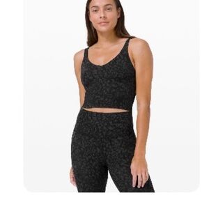 Lululemon Black Leopard align tank